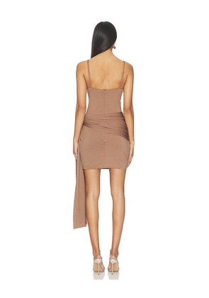 Curaae by Elliatt Gizelle Mini Dress in Brown. Size S. Also in L, M, XL, XS.