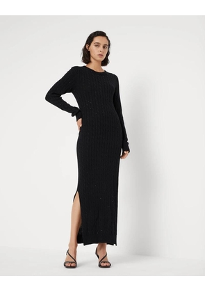 Brunello Cucinelli Black Cotton Casual Dress - M