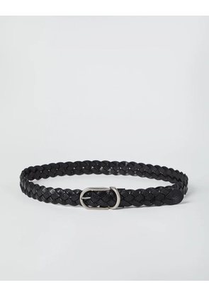 Brunello Cucinelli Black Leather Belt - 85 cm / 34 Inches