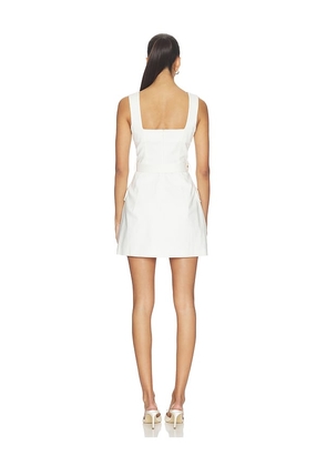 ELLIATT Nydia Square Neck Mini Dress in White. Size S. Also in L, M, XL, XS, XXL.