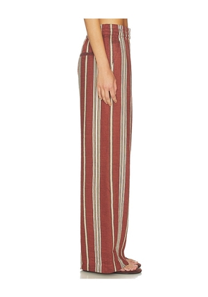 A.L.C. Tyler Pant in Rust,Cream. Size S. Also in XS, M, L.