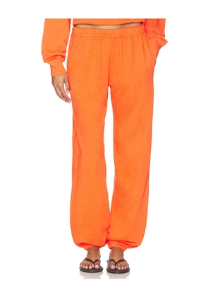 Eterne Boyfriend Pocket Sweatpant in Orange. Size XS. Also in S, M, XL.