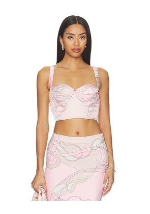 Cin Cin Astrid Bustier Top in Pink. Size XS. Also in S, M, L, XL.