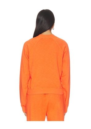 Eterne Shrunken Raglan Sweatshirt in Orange. Size XS. Also in S, M, XL.
