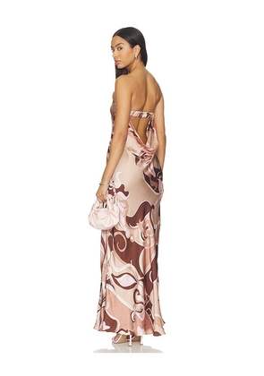 Cin Cin Dutchess Dress in Brown. Size XS. Also in L, M, S, XL.