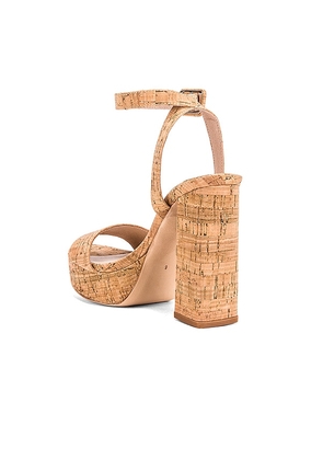 House of Harlow 1960 X REVOLVE Mika Platform Heel in Brown. Size 6.5. Also in 10, 5.5, 6, 7, 7.5, 8, 8.5, 9, 9.5.