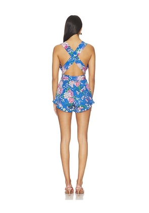 Agua Bendita x REVOLVE Romper in Blue. Size XS. Also in S, M, L.