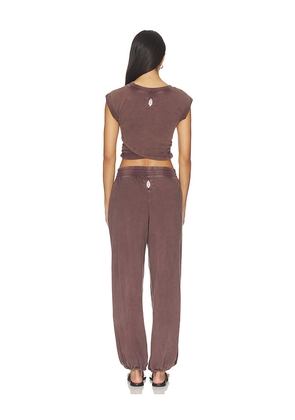 Free People x FP Movement Hot Shot Crossover Set in Brown. Size XS. Also in L, M, S.
