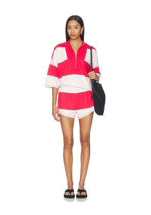 Free People x FP Movement Retro Rugby Set in Red. Size XS. Also in S, M, L, XL.
