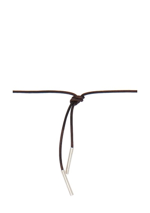 Loren Stewart Tumbled Shell On Cord in Brown.