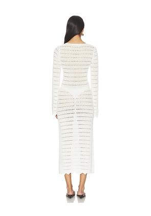 LIONESS Leisure Midi Dress in White. Size XXS. Also in L.