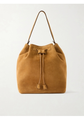 The Row - Suede Drawstring Backpack - Brown - One size