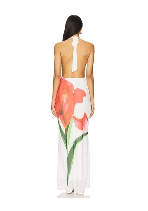Runaway The Label Jasmina Maxi Dress in White. Size XS. Also in L, M, S, XL, XXL.