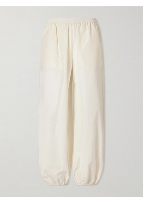 Loulou de Saison - Almaya Cotton And Silk-blend Wide-leg Pants - Neutrals - x small,small,medium,large,x large