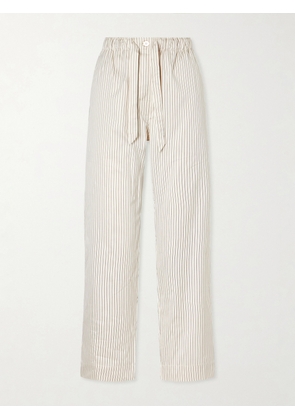 TEKLA - Striped Organic Cotton-poplin Pajama Pants - Unknown - xx small,x small,small,medium,large,x large,xx large