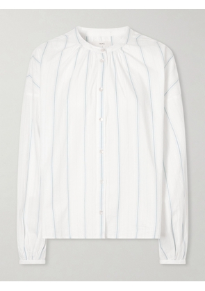 SKALL - Cilla Striped Organic Cotton Shirt - White - DK32,DK34,DK36,DK38,DK40,DK42