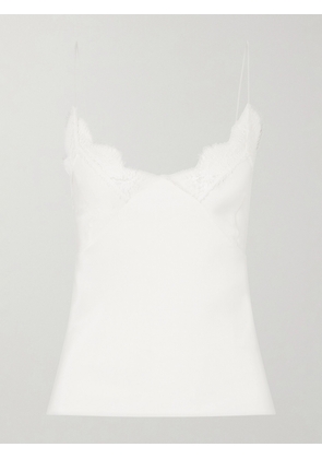 Sharon Wauchob - Capucines Scalloped Lace-trimmed Silk Crepe De Chine Camisole - White - FR 34,FR 36,FR 38,FR 40,FR 42,FR 44