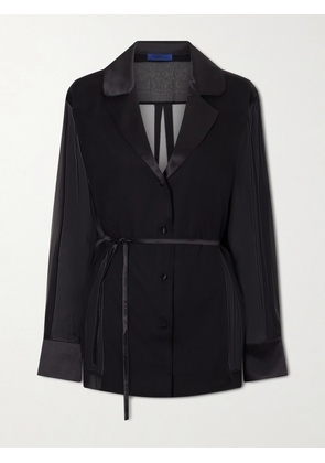 Sharon Wauchob - Bretagne Belted Silk Jacket - Black - FR 34,FR 36,FR 38,FR 40,FR 42,FR 44
