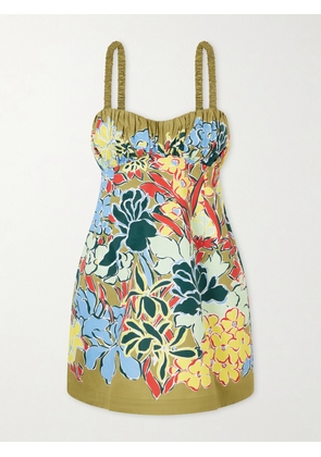 ALÉMAIS - Solstice Printed Organic Cotton Mini Dress - Multi - UK 6,UK 8,UK 10,UK 12,UK 14