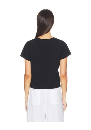 RENGGLI Crop Tee in Black. Size XS. Also in S, M, L, XL.