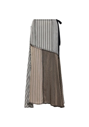 Maison Margiela patchwork maxi skirt - Grey
