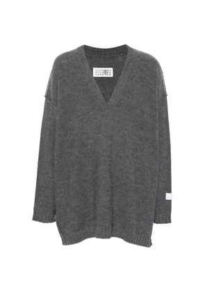 MM6 Maison Margiela V-neck drop-shoulder sweater - Grey