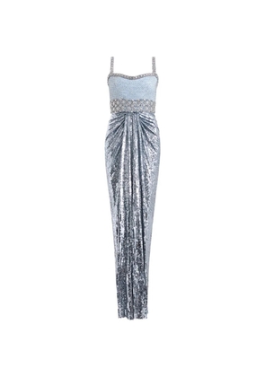 Jenny Packham Only You sequin-embellished gown - Silver