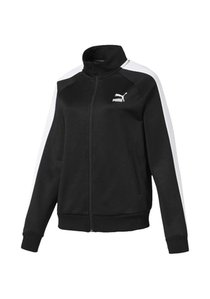 PUMA T7 side-stripe zip-up sweatshirt - Black