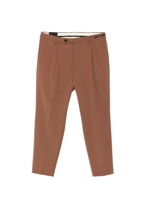 michael coal pleated-design trousers - Brown