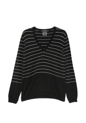 Givenchy Pre-Owned 2010s 4G striped sweater - Black