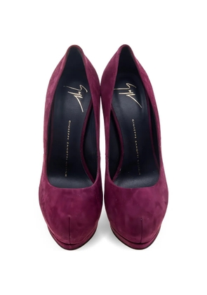 Giuseppe Zanotti Vintage round-toe platform pumps - Red