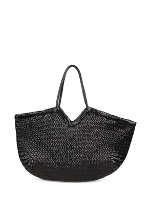 Massimo Santini Tinsley woven leather tote bag - Black
