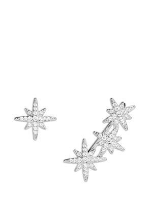 APM Monaco Triple Météorites asymmetric earrings - Silver
