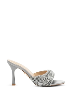TWENTY FOURHAITCH Canberra crystal-embellished heeled sandals - Silver