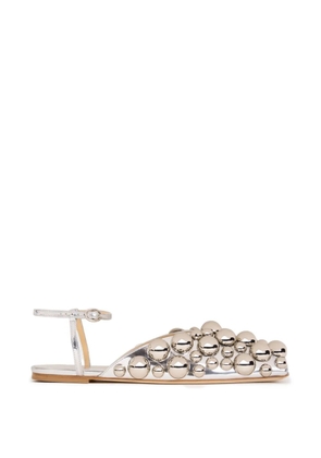 A.W.A.K.E. Mode Vivian embellished sandals - Silver