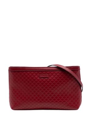 Gucci Pre-Owned 2016-2026 Microguccissima crossbody bag - Red