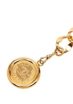 CHANEL Pre-Owned 1980-2010 Gold Plated CC Medallion Chain Link belt