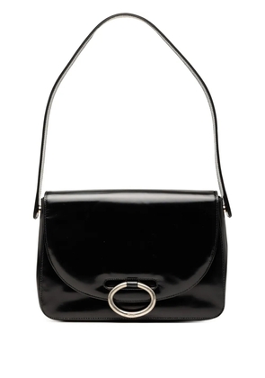 Prada Pre-Owned 2000-2013 Spazzolato Leather Flap shoulder bag - Black