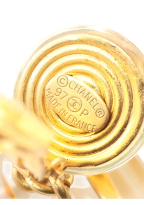 CHANEL Pre-Owned 1986-1988 Coco Mark Cube earrings - Gold
