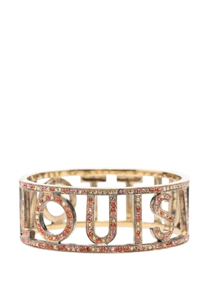 Louis Vuitton Pre-Owned 2005-2026 Gold Plated 1001 Nuits Swarovski Crystal Bangle costume bracelet
