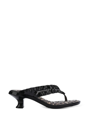 Melissa ruffled thong sandals - Black
