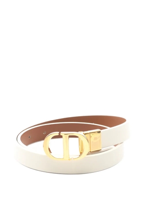 Christian Dior Pre-Owned 2010s logo reversible belt - White