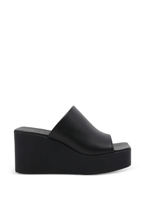 Vic Matie K10_Block platform wedge sandals - Black