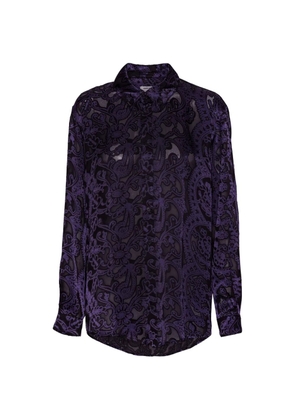 Henrik Vibskov Burnout floral-print shirt - Purple