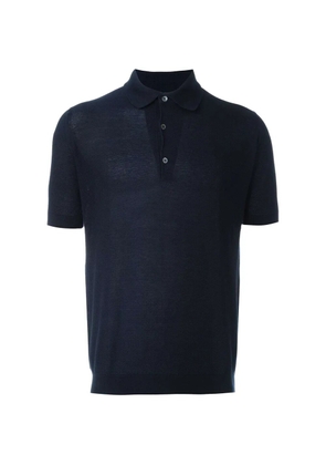 John Smedley button polo shirt - Blue