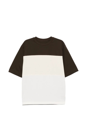 CROQUIS colour-block T-shirt - Brown