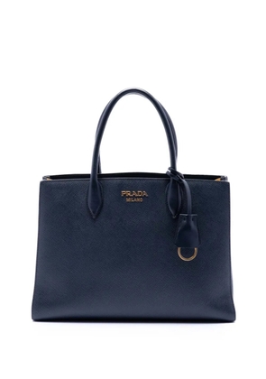 Prada Pre-Owned 2013-2026 Medium Saffiano Bibliotheque satchel - Blue