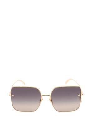 Louis Vuitton Pre-Owned 2022 LV charm square-frame sunglasses - Gold