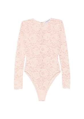Self-Portrait floral-lace long-sleeve top - Neutrals