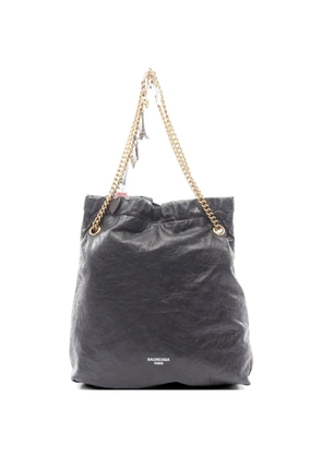 Balenciaga Pre-Owned 2000s Crush charm chain shoulder bag - Black